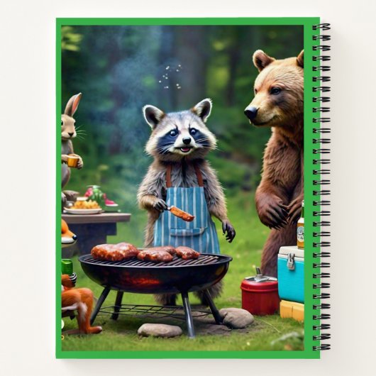 "Safari Sizzle Party" Notitieboek (Achterkant)