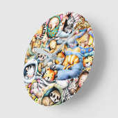 Safari slapen wilde dieren oerwoud kinderkamer dec ronde klok (Hoek)