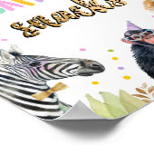 Safari Snacks Safari Party Animals Birthday Sign Poster (Hoek)