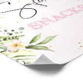 Safari snacks verjaardagseettafel poster (Hoek)