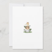 Safari Spaans Baby shower Jongen uitnodiging (Achterkant)