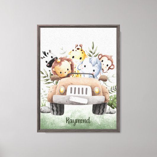 Safari Squad Adventure Canvas Afdruk (Voorkant)