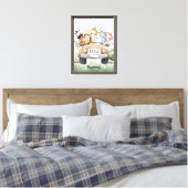 Safari Squad Adventure Canvas Afdruk (Insitu (Slaapkamer))