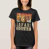 Safari Squad African Animal Family Vacking Trip T-shirt (Voorkant)