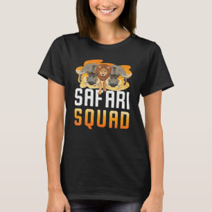 Safari Squad African Animal Family Vacking Trip T-shirt