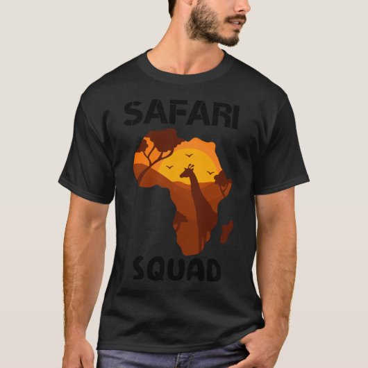 Safari Squad African Family Vacation Summer Vacay T-shirt (Voorkant)