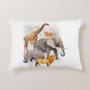 Safari Squad African Safari Animals Funny Zoo Anim Accent Kussen