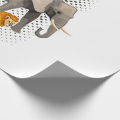 Safari Squad African Safari Animals Funny Zoo Anim Cadeaupapier (Hoek)