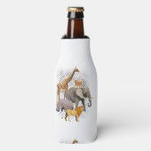 Safari Squad African Safari Animals Funny Zoo Anim Flesjeskoeler (Fles Voorkant)