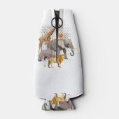 Safari Squad African Safari Animals Funny Zoo Anim Flesjeskoeler (Achterkant)