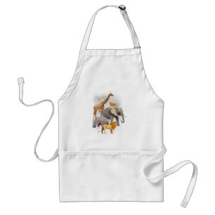 Safari Squad African Safari Animals Funny Zoo Anim Standaard Schort