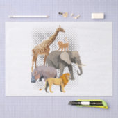 Safari Squad African Safari Animals Funny Zoo Anim Tissuepapier (Craft)