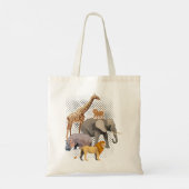 Safari Squad African Safari Animals Funny Zoo Anim Tote Bag (Achterkant)