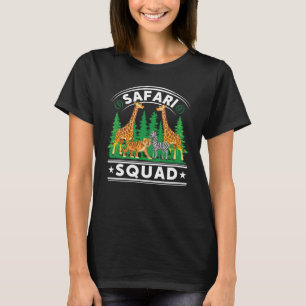 Safari Squad Afrikaanse dier familie vakantie trip T-shirt