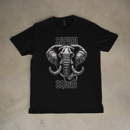Safari Squad Afrikaanse Olifant Zoo Avontuur T-shirt