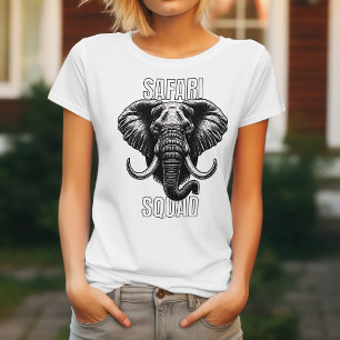 Safari Squad Afrikaanse Olifant Zoo Avontuur T-shirt