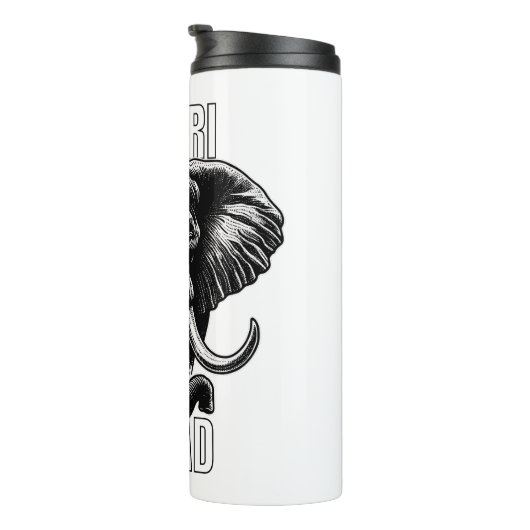 Safari Squad Afrikaanse Olifant Zoo Avontuur Thermosbeker (Geroteerd rechts)