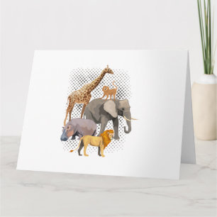 Safari Squad Afrikaanse Safari Dieren Grappige Die Kaart