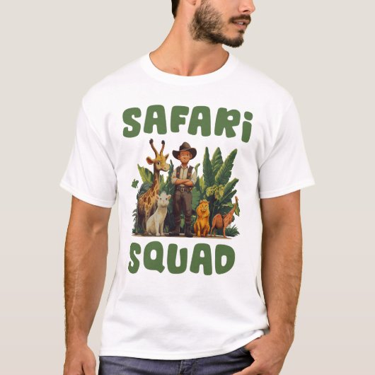 Safari Squad, Afrikaanse Savanne T-shirt (Voorkant)