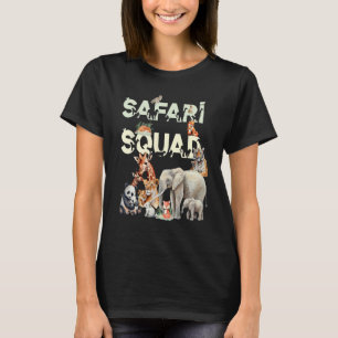 Safari Squad Animals Funny Zoo Dierenvrienden Funn T-shirt