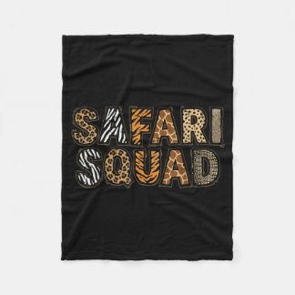 Safari Squad Dierenprint Dierentuin Keeper Bemanni Fleece Deken