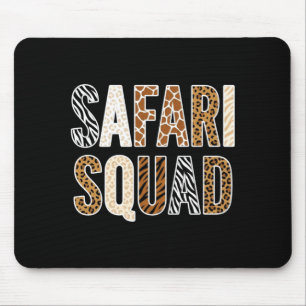 Safari squad dierentuin bemanning dieren avontuur muismat