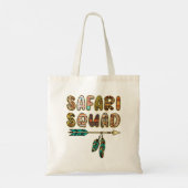 Safari Squad voor een familievakantie Tote Bag (Achterkant)
