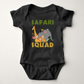 Safari Squad Zoo Animal Family Vacation Romper (Voorkant)