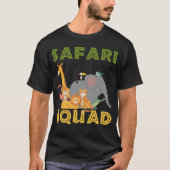 Safari Squad Zoo Animal Family Vacation T-shirt (Voorkant)