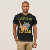 Safari Squad Zoo Animal Family Vacation T-shirt (Voorkant volledig)