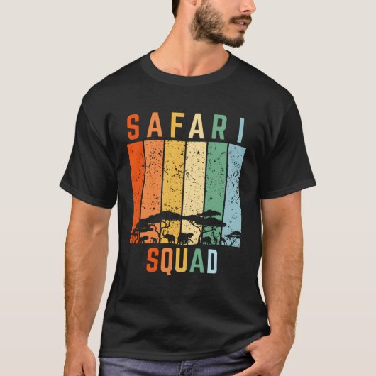 Safari Squad Zoo Dieren T-shirt (Voorkant)