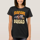 Safari Squad Zooker Zooeping Wildlife Animal Ke T-shirt (Voorkant)