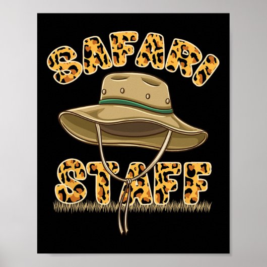Safari Staf Safari Verjaardag  Poster (Voorkant)