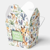 Safari stijl: oerwoud baby shower bedankdoosjes (Geopend)
