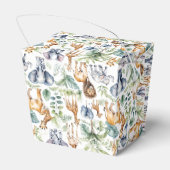 Safari stijl: oerwoud baby shower bedankdoosjes (Achterkant)