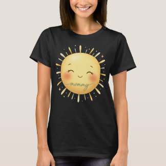 Safari Sun Mommy to be baby shower black T-shirt