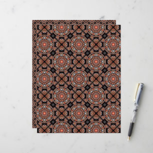 Safari Sunset Bohemian Star Herfst Mandala betegel