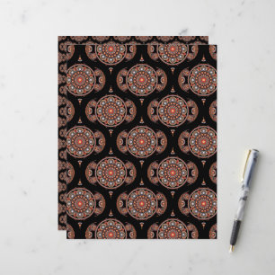 Safari Sunset Bohemian Star Herfst Mandala Retro 7
