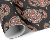 Safari Sunset Bohemian Star Herfst Mandala Retro 7 Cadeaupapier (Rol Hoek)