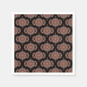 Safari Sunset Bohemian Star Herfst Mandala Retro 7 Servet (Voorkant)