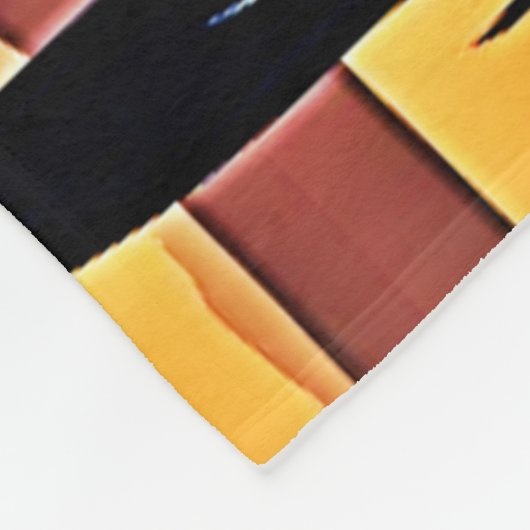 Safari Sunset: Giraffe's Embrace Fleece Deken (Hoek)