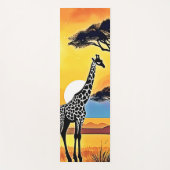 Safari Sunset: Giraffe's Embrace Yogamat (Voorkant)
