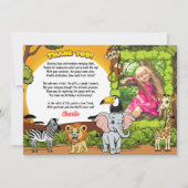 Safari Sunshine Tropical Oerwoud Animals Schattige Bedankkaart (Voorkant)