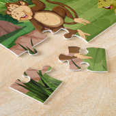 Safari Surprise: kleurrijke dieren Legpuzzel (Zijkant)