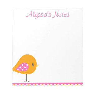 Safari Sweetness Birdie Notepad 5,5 x 6 inch Notitieblok