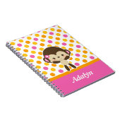 Safari Sweetness Monkey Spiral notebook Notitieboek (Rechterzijde)
