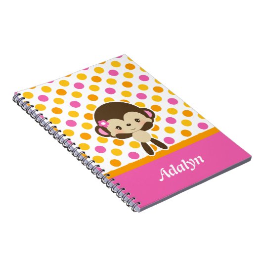 Safari Sweetness Monkey Spiral notebook Notitieboek (Rechterzijde)