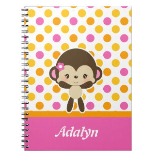 Safari Sweetness Monkey Spiral notebook Notitieboek