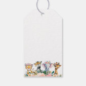 Safari Thank You Favor Jungle Zoo Party Animals Cadeaulabel (Achterkant)
