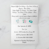 Safari thema Baby shower Folded Uitnodiging (Binnen)